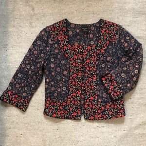 Top Shop Kate Moss Liberty cropped coat